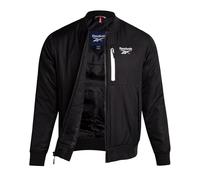 Reebok Herren-Bomberjacke - leichte Ripstop-isolierte Windjacke für Herren - lässige Jacke mit Reißverschluss und Taschen, Schwarz, M