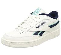 Reebok Herren Club C Revenge Sneaker, Chalk Vector Navy Cyber Mint F23, 34.5 EU