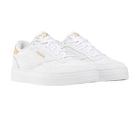 Reebok - Herren/Damen Unisex Sneaker "Court Advance Clip" (Weiß/Gold) EU 36,5 / UK 3,5