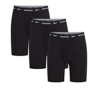 Reebok Herren Hogan Reebok 3er Pack Herren Sport Boxershorts Atmungsaktive Sportunterwäsche mit elastischem Markenbund Schwarz Weiß Grau Meliert Schwarz XL (3er Pack)