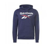 Reebok Herren Identity Fleece Stacked Logo Pullover Langärmeliges Sweatshirt Mit Grafik, Vector Navy, S EU