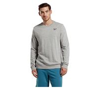 Reebok Herren Identity French Terry Logo Crew Langarm Sweatshirt