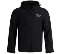Reebok Herren-Jacke, wasserabweisend, mit Reißverschluss, Sherpa-Fleece gefüttert, leichte Softshelljacke, Winterjacken für Herren, Schwarz (Black Ink), M