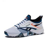 Reebok Herren Nano Court Sport Pickleball oder Tennisschuhe für Herren, Footwear White/Black/Athletic Blue, 13