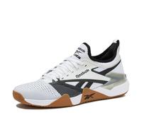 Reebok Herren Nano Court Sport Pickleball Schuhe, Weiß/Schwarz/Grau 1, 13 Women/11.5 Men