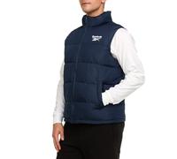 Reebok Herren Pufferweste für den Winter, leichte Daunenalternative, Herren-Oberbekleidung, Winterweste für Männer, geschwollene Weste, Marineblau, Small