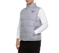 Reebok Herren Pufferweste für den Winter, leichte Daunenalternative, Herren-Oberbekleidung, Winterweste für Herren, bauschige Weste, GRAU, L