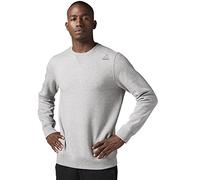 Reebok Herren Sweatshirt Elements Fleece Crew, M Grey Heather, XL, BK4996