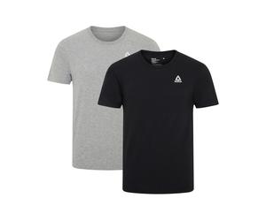 Reebok Herren T-Shirt, 2 Stück (Grau, XL)