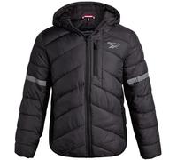 Reebok Herren-Winterjacke, wasserabweisend, schwerer Puffermantel mit Kapuze, gesteppt, isoliert, warm, Wintermantel für Herren, Charcoal Slate, M