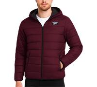 Reebok Herren-Winterjacke, wetterbeständig, leicht, gesteppt, warm, mit Kapuze, isolierte Jacken für Herren, Klassisches Kastanienbraun, 4XL