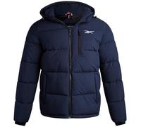 Reebok Herrenjacke - wetterbeständige Winterjacken für Herren, gesteppt, warm, Pufferjacke mit Kapuze und Taschen, Vector Navy Blue, S