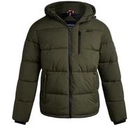 Reebok Herrenjacke - wetterbeständige Winterjacken für Herren, gesteppt, warm, Pufferjacke mit Kapuze und Taschen, Oliv/Blatt für mich (Leaf It to Me), L