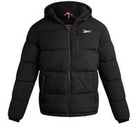 Reebok Herrenjacke - wetterbeständige Winterjacken für Herren, gesteppt, warm, Pufferjacke mit Kapuze und Taschen, Schwarz (Black Ink), S