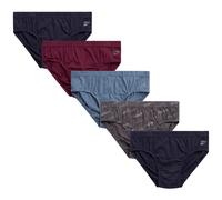 Reebok Herrenunterwsche Low-Rise-Slips mit Konturbeutel (5er-Pack), Gre XL, Blau/Marineblau/Traube