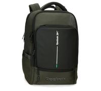 Reebok Houston Rucksack für Notebook, 39,6 cm (15,6 Zoll), Doppelfach, Grün, 30 x 42 x 14 cm, Polyester, by Joumma Bags