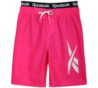 Reebok Jungen-Badeanzug - UPF 50+ Jungen Badehose - schnell trocknende Boardshorts Badeanzug (Größe S-XL), Laser-Rosa, XL