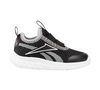 Reebok Jungen Rush Runner Slip-on Sneaker, Black Grey3 White, 30.5 EU