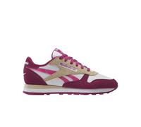 Reebok Klassische Damen-Turnschuhe aus Leder, Schwarz oder Weiß, Tennisschuhe, Größe 38 bis 45, Weiß/True Pink/Very Berry, 39 EU
