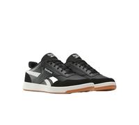 Reebok Classic Leather Sneakers for Women - Black or White Tennis Shoes Womens Size 5 to 11, Core Black/Chalk/Core Black, 41 EU
