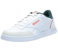 Reebok Unisex-Erwachsene Court Advance Sneaker, Footwear White/Collegiate Green/Pump Orange, 40.5 EU