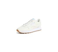 Reebok Damen Classic Leather Sneaker, Chalk Chalk Soft Blue, 38.5 EU