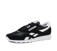 Reebok Klassischer Herren-Sneaker aus Nylon, Schwarz/Weiß, 43 EU