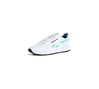 Reebok Klassischer Leder-Sneaker für Erwachsene, Weiß/Semi Classic Teal/Lilac Glow, 41 EU