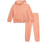 Reebok Kleinkind-Mädchen-Sweatanzug-Set - 2-teiliges Performance-Fleece-Kapuzen-Sweatshirt und Jogginghose für Mädchen, Pfirsich, 3 Jahre