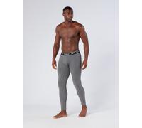 Lange Unterhose REEBOK "JOHNY", Herren, Gr. L, grau, Obermaterial: 95% Baumwolle, 5% Elasthan, eng, Unterhosen Lange Unterhose, basic, lang, atmungsaktiv, mit Logo, breiter Bund, Baumwollmix (13799116