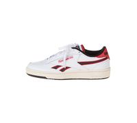 Reebok Unisex Club C Revenge Sneaker, White/VECTORRED/Black