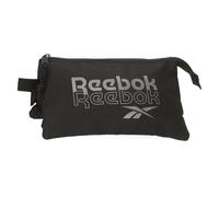 Reebok Melbourne Dreifach-Federmäppchen, schwarz, 22 x 12 x 5 cm, Polyester, von Joumma Bags, Schwarz, Talla única, Dreifachmäppchen