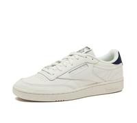 Reebok Club C 85 Tennis-Sneaker für Herren, Chalk/Navy/Flint Grey Metallic, 38.5 EU