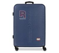Reebok Queens Navy Mittelgroßer Koffer, 46 x 65 x 25 cm, starres ABS-Kombinationsschloss, integriert, 56L 4kg, 4 Doppelräder von Joumma Bags