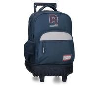 Reebok Queens Rucksack Compact, 2 Rollen, marineblau, 32 x 43 x 21 cm, Polyester 28, 9L von Joumma Bags