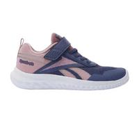 Reebok Rush Runner 5 Elastic LACE & TOP Strap Sneaker, TWILIGHTPURPLE/DustyRose/FTWRWHITE, 33 EU