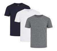 Reebok Herren Santo 3er-Pack T Shirts Marineblau / Grau Meliert / Weiss Mehrfarbig L