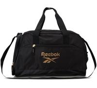 Reebok Seesack - leichte Unisex Handgepäcktasche - Reise- und Sporttasche für Damen und Herren, Hamilton Schwarz mit goldfarbenem Logo, One Size, Rbk Seesack