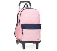 Reebok Sidney Schulrucksack mit Trolley, tragbar, 39,6 cm, Rosa, 31 x 44 x 15 cm, Polyester, von Joumma Bags, Rosa, Talla única, Schulrucksack mit Trolley