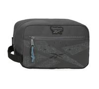 Reebok Stam Kulturbeutel mit Zwei Fächern, anpassbar, grau, 25 x 15 x 10 cm, Polyester von Joumma Bags