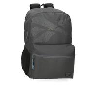 Reebok Stam Rucksack für Laptop, 39,6 cm, Doppelfach, Grau, 31 x 44 x 15 cm, Polyester, 20,46 l