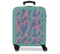 Reebok Tacoma Handgepäckkoffer, 40 x 55 x 20 cm, starres ABS-Kombinationsschloss, integriert, 37L 2.6kg, 4 Doppelräder, Handgepäck von Joumma Bags, Türkisgrün