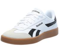 Reebok Unisex-Adult Smash Edge Suede Sneaker, Weiß/Schwarz/Gum, 11.5 Women/10 Men