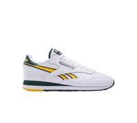 Reebok Unisex Classic Leather Sneaker,White Fierce Gold Collegiate Green,34 EU