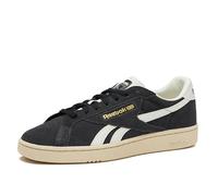 Reebok Unisex Club C Grounds Uk Vintage for Casual Tennis Mens Shoes Sneakers, Verwaschenes Schwarz/Papierweiß/Kreide, 43 EU