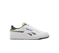 Reebok Unisex Club C Revenge Sneaker, White/Fierce Gold/Collegiate Green, 8.5 Women/7 Men