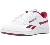 Reebok Unisex Club C Revenge Sneaker, White/White/Classic Burgundy, 36 EU