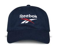 Reebok Unisex-Erwachsene Lässige Kappe mit Entspanntem Logo und Verstellbarem Riemen für Damen und Herren (Einheitsgröße) Baseballkappe, Marineblau