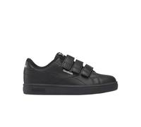 Reebok Unisex Kinder Court Clean Hook & Loop Straps Sneaker, Black Black Grey1, 32.5 EU