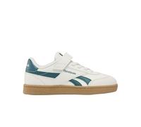 Reebok Unisex Kinder Smash Edge Elastic & Top Strap Sneaker, Chalk Retroteal Sgum1, 32.5 EU